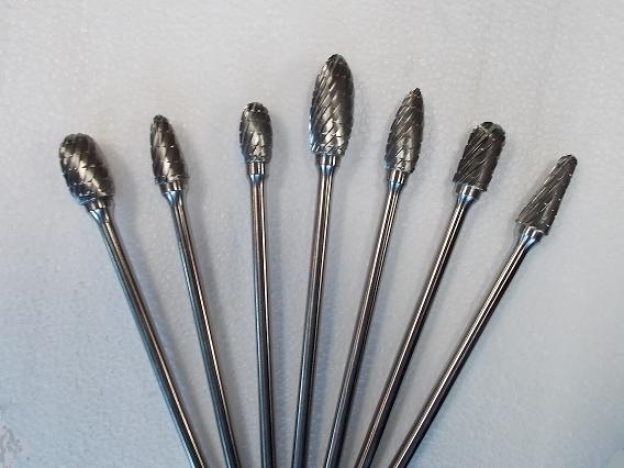 Iron Cut Porting Burrs Extended Shank