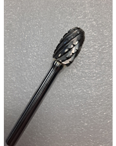 Xo Cut SE-5 Oval Carbide Burr for Stainless & Exotic Metals 1/2" Head