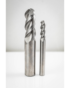 3 Flute Ballnose End Mill, 1/8 Inch