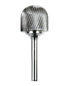 SC-9 Cylindrical Radius End Carbide Burr 1" Diameter 1/4" Shank
