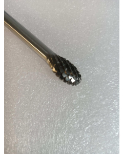 SE-3 L6 Iron Cut Coarse Carbide Burr with Extended Shank