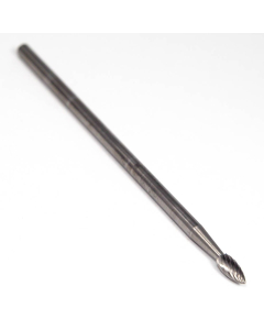 SH-41 L3 Extended Shank Flame Shape Carbide Burr 1/8"