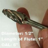 SF-105 Aluma Cut Burr Tree Shape Radius End 1/2