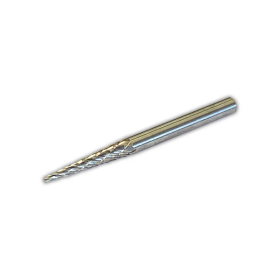 SM-43 Series Taper Carbide Burr with Extended Shank, 1/8