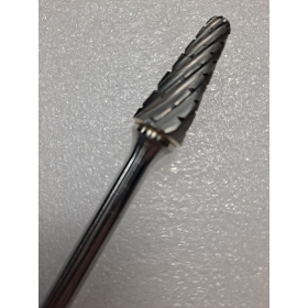XO Cut SL-4 Taper Ball Nose Carbide Burr for Stainless & Exotic Metals 1/2