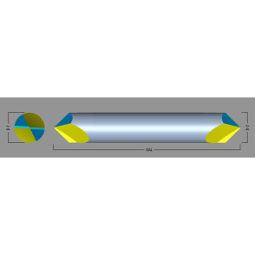 2 Flute Double Ended 90° Chamfer Mill