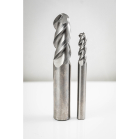 3 Flute Ballnose End Mill, 1/8 Inch