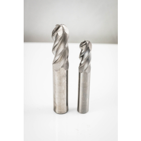 4 Flute Ballnose and Radius End Mill 1/4 Inch