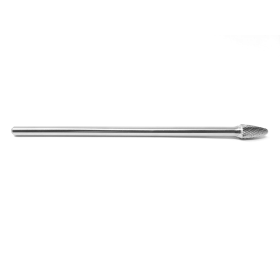 SF-3 L6 Extended Shank Double Cut Tree Shape Burr 3/8