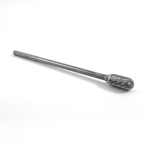 SC-5 L6 Extended Shank Double Cut Carbide Burr 1/2 Inch