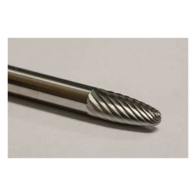 SF81 Series Tree Shape Radius End Carbide Burr 3/16 Inch