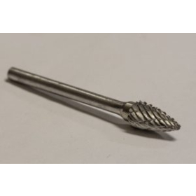 SG-51 Standard or Double Cut Miniature Carbide Burr 1/4