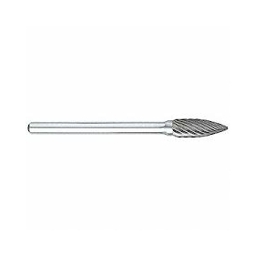 SG-53 Series Tree Shape Pointed End Carbide Burr 3/16 Head