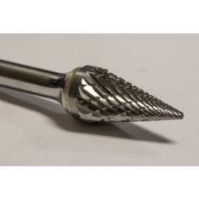 SM-5 Series Taper Cone Shape Carbide Burr 28 Deg Options for Extra Length